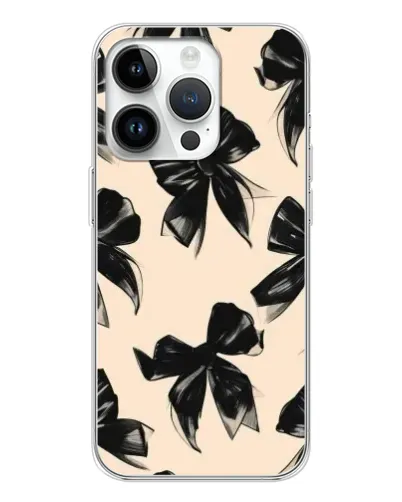 Чехол для Realme P4 с картинкой «Паттерн черные банты»