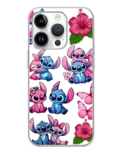 Чехол для Realme P4 с картинкой «Стикеры Stitch и Angel»