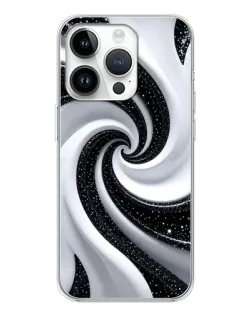 Чохол для Realme P4 з картинкою «Чорно-біла спіраль»