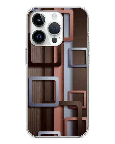 Чехол для Realme P4 с картинкой «Коричневые объемные квадраты» Чехол для Realme P4 с картинкой «Коричневые объемные квадраты»