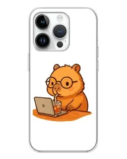 Чохол для Realme P4 з картинкою «Капібара з ноутбуком»