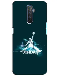 Чехол для Realme X2 Pro с картинкой «Jordan Blue Fire» Чехол для Realme X2 Pro с картинкой «Jordan Blue Fire»