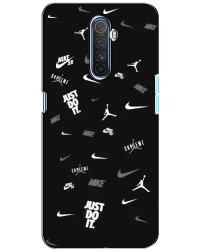Чехол для Realme X2 Pro с картинкой «Nike Black Pattern»