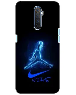 Чехол для Realme X2 Pro с картинкой «Jordan Neon Blue» Чехол для Realme X2 Pro с картинкой «Jordan Neon Blue»