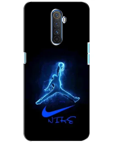 Чехол для Realme X2 Pro с картинкой «Jordan Neon Blue»