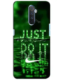Чехол для Realme X2 Pro с картинкой «Зеленый неоновый Nike»