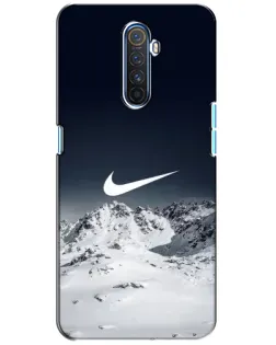 Чехол для Realme X2 Pro с картинкой «Nike — зимние горы»