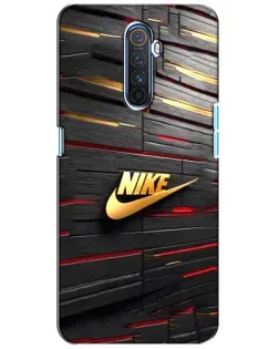 Чехол для Realme X2 Pro с картинкой «Золотой Nike на металле»