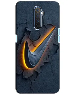 Чехол для Realme X2 Pro с картинкой «Объемный логотип Найк»