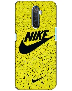 Чехол для Realme X2 Pro с картинкой «Желтый текстурный Nike»