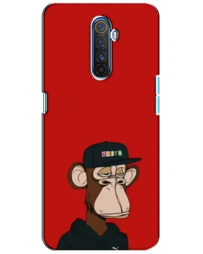 Чехол для Realme X2 Pro с картинкой «Bored Ape — красный фон» Чехол для Realme X2 Pro с картинкой «Bored Ape — красный фон»