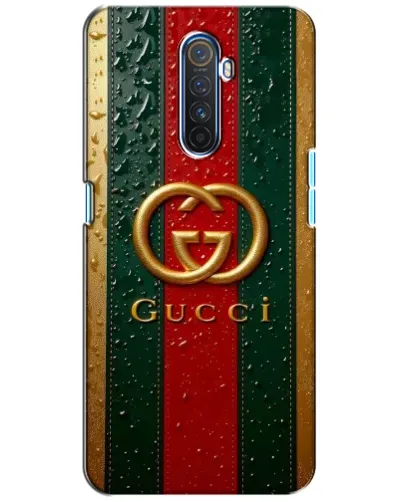 Чехол для Realme X2 Pro с картинкой «Gucci — фирменная полоса и золото» Чехол для Realme X2 Pro с картинкой «Gucci — фирменная полоса и золото»