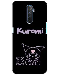 Чехол для Realme X2 Pro с картинкой «Kuromi — черный минимализм»