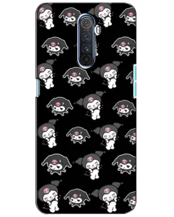 Чехол для Realme X2 Pro с картинкой «Черный паттерн Kuromi»