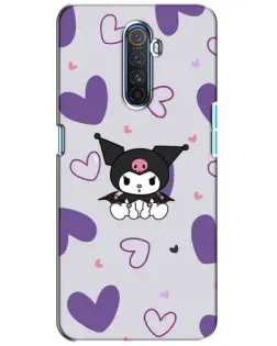 Чехол для Realme X2 Pro с картинкой «Kuromi и лавандовые сердца»