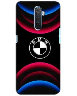Чехол для Realme X2 Pro с картинкой «Логотип BMW и неоновые дуги»