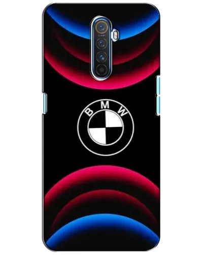 Чехол для Realme X2 Pro с картинкой «Логотип BMW и неоновые дуги»