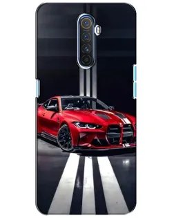 Чехол для Realme X2 Pro с картинкой «Красная BMW на дороге»