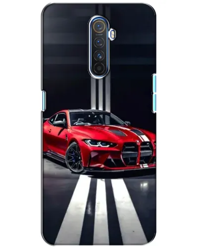 Чехол для Realme X2 Pro с картинкой «Красная BMW на дороге»
