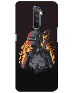Чехол для Realme X2 Pro с картинкой «PUBG — огненный силуэт» Чехол для Realme X2 Pro с картинкой «PUBG — огненный силуэт»