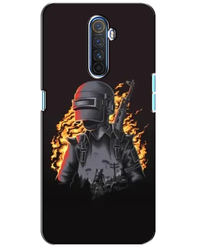 Чехол для Realme X2 Pro с картинкой «PUBG — огненный силуэт» Чехол для Realme X2 Pro с картинкой «PUBG — огненный силуэт»
