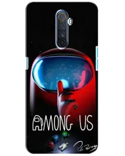 Чехол для Realme X2 Pro с картинкой «Красный импостер — макро» Чехол для Realme X2 Pro с картинкой «Красный импостер — макро»
