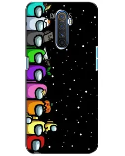 Чехол для Realme X2 Pro с картинкой «Команда Among Us»