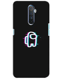 Чехол для Realme X2 Pro с картинкой «Among Us неон»