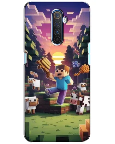 Чехол для Realme X2 Pro с картинкой «Стив на ферме»