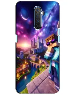 Чехол для Realme X2 Pro с картинкой «Стив и космос» Чехол для Realme X2 Pro с картинкой «Стив и космос»