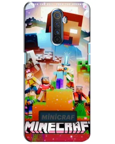 Чехол для Realme X2 Pro с картинкой «Minecraft герои игры»