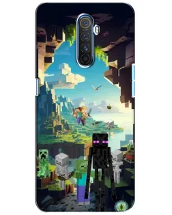Чехол для Realme X2 Pro с картинкой «Эндермен в лесу»