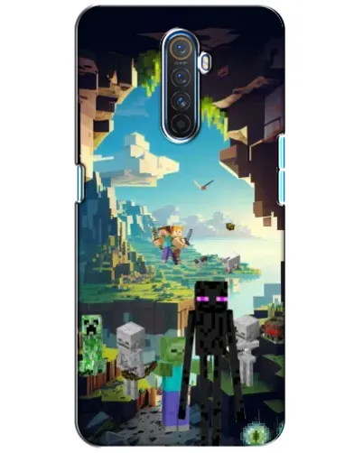Чехол для Realme X2 Pro с картинкой «Эндермен в лесу»