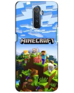 Чехол для Realme X2 Pro с картинкой «Minecraft классический мир»