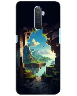 Чехол для Realme X2 Pro с картинкой «Вид из пещеры»
