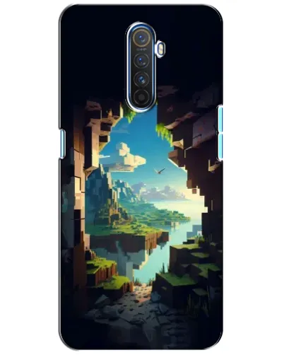 Чехол для Realme X2 Pro с картинкой «Вид из пещеры»
