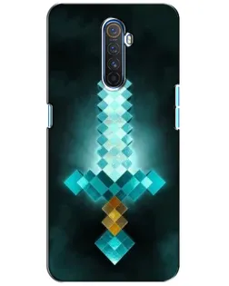 Чехол для Realme X2 Pro с картинкой «Алмазный меч неон»