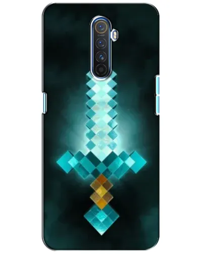 Чехол для Realme X2 Pro с картинкой «Алмазный меч неон»