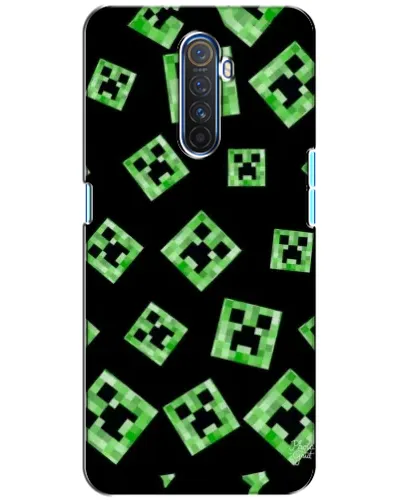 Чехол для Realme X2 Pro с картинкой «Паттерн с криперами»