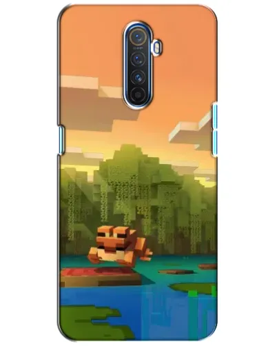 Чехол для Realme X2 Pro с картинкой «Майнкрафт закат солнца»