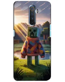 Чехол для Realme X2 Pro с картинкой «Крипер в свитере»