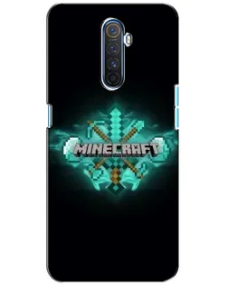 Чехол для Realme X2 Pro с картинкой «Minecraft Diamond лого»
