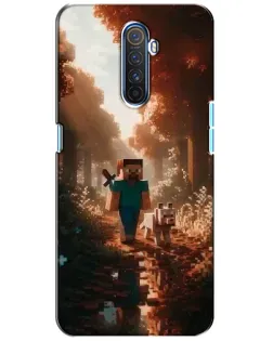 Чехол для Realme X2 Pro с картинкой «Стив в лесу»