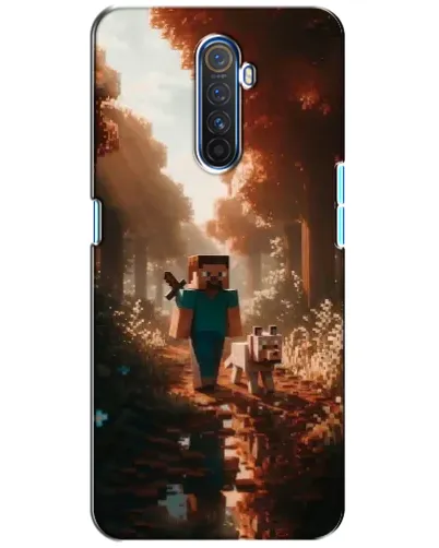 Чехол для Realme X2 Pro с картинкой «Стив в лесу»