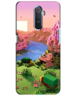 Чехол для Realme X2 Pro с картинкой «Розовое дерево Minecraft»