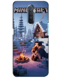 Чехол для Realme X2 Pro с картинкой «Зимний Minecraft»