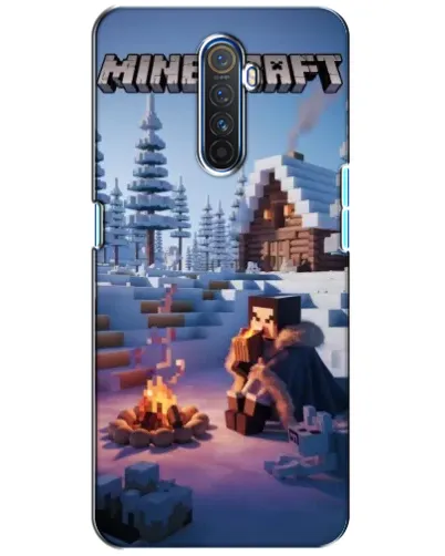 Чехол для Realme X2 Pro с картинкой «Зимний Minecraft»