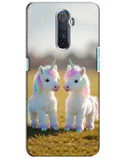 Чехол для Realme X2 Pro с картинкой «Пара единорогов»