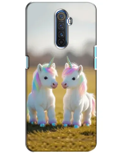 Чехол для Realme X2 Pro с картинкой «Пара единорогов»