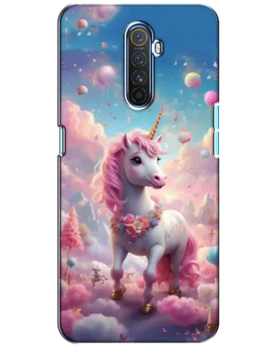 Чехол для Realme X2 Pro с картинкой «Единорог среди облаков»